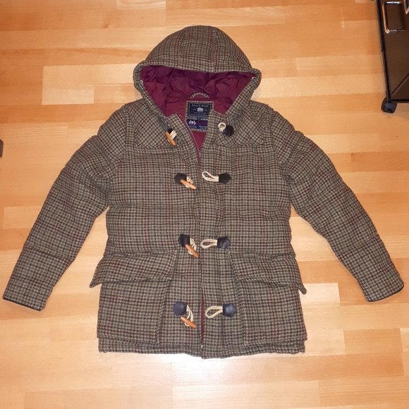 Penfield Landis Moon Shetland Wool Tweed Down-Filled Parka Medium - Picture 1 of 10